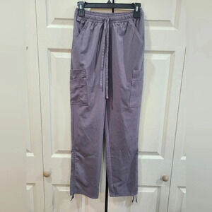 Women's XS Easy Stretch Medical Scrub Pants solid Gray like‎ new